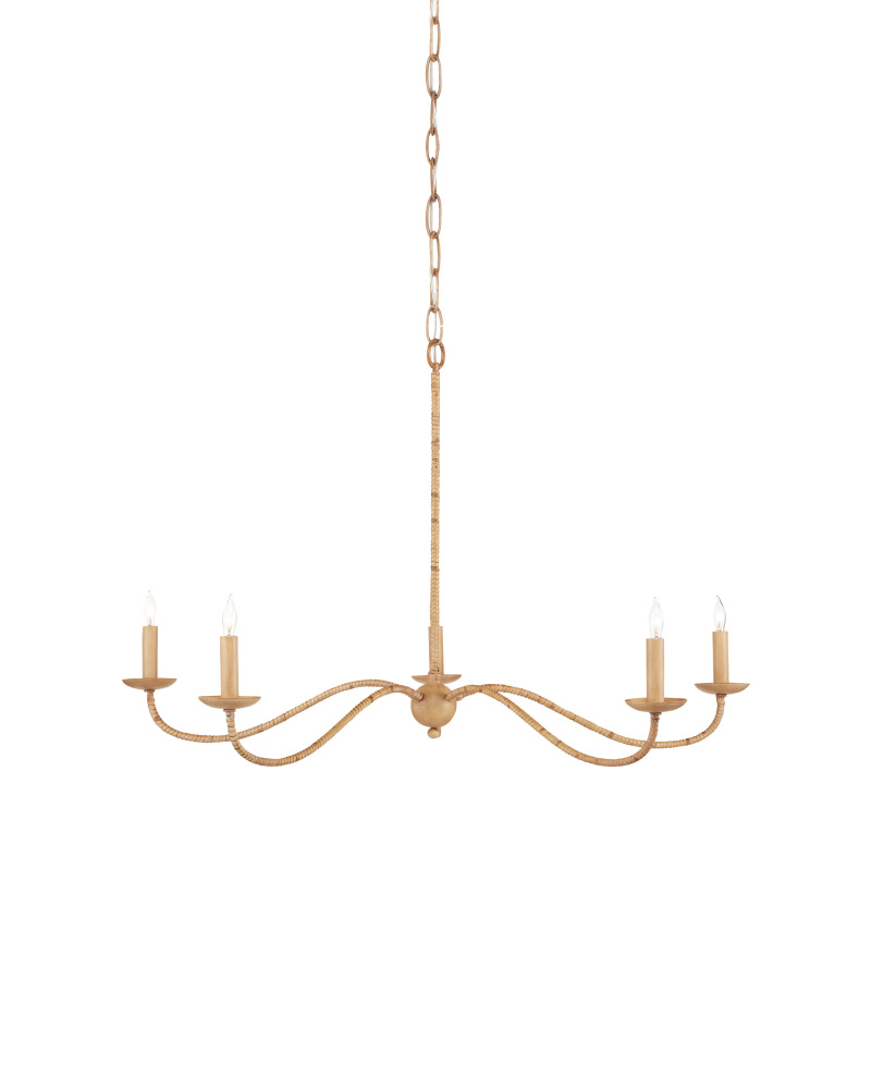 Saxon Small Tan Chandelier