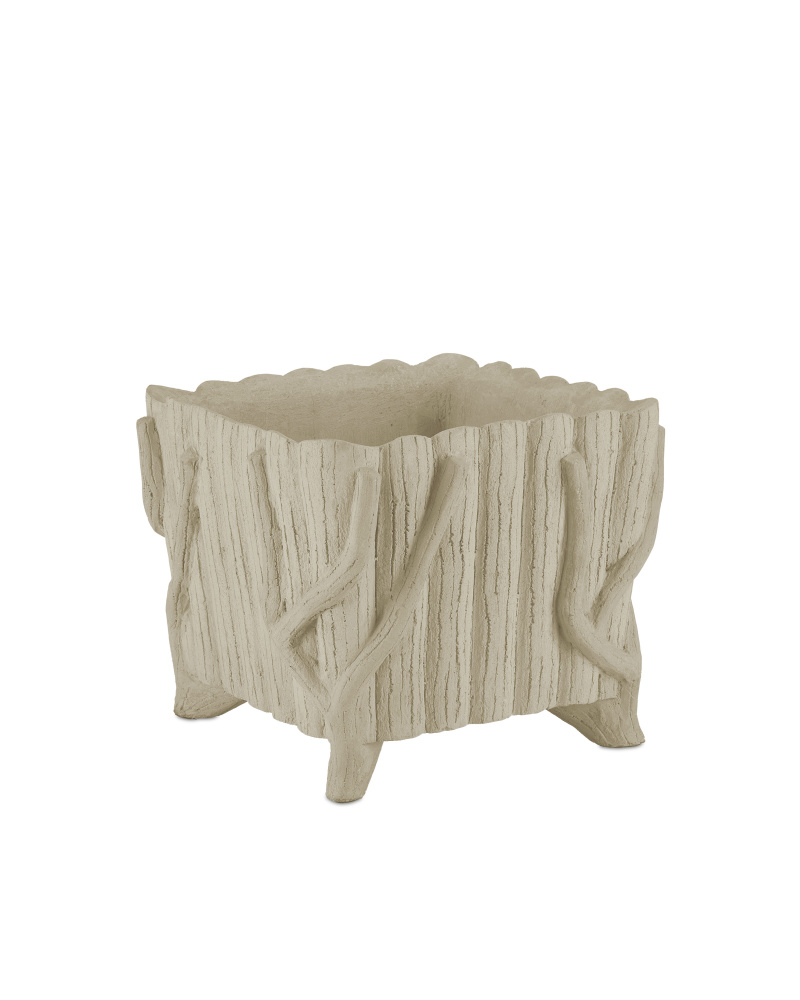 Square Faux Bois Planter