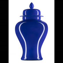 Currey 1200-0706 - Ocean Blue Large Temple Jar