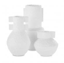 Currey 1200-0463 - Aegean White Vase Set of 3