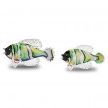 Currey 1200-0564 - Rialto Green Glass Fish Set of 2