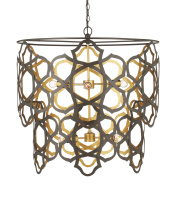Currey 9000-1106 - Mauresque Medium Bronze & Gold Chandelier