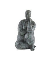 Currey 1200-0364 - Lady Meditating Bronze