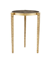 Currey 4000-0180 - Corrado Cappuccino Marble Accent Table