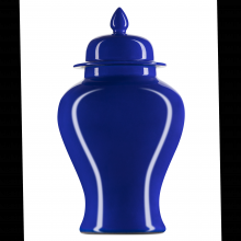 Currey 1200-0698 - Ocean Blue Medium Temple Jar