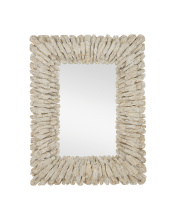 Currey 1000-0150 - Beachhead Whitewash Rectangular Mirror