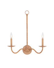 Currey 5000-0266 - Saxon Double-Light Tan Wall Sconce
