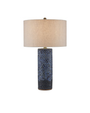 Currey 6000-0821 - Polka Dot Blue Table Lamp