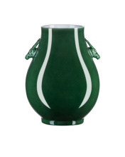 Currey 1200-0702 - Imperial Green Deer Ears Vase