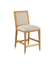 Currey 7000-0892 - Santos Sea Sand Counter Stool, Liller Malt