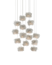 Currey 9000-0698 - Birds Nest 15-Light Round Multi-Drop Pendant