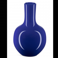Currey 1200-0704 - Ocean Blue Long Neck Vase