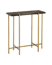 Currey 4000-0172 - Flying Marble Gold Side Table