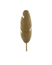 Currey 5000-0127 - Tropical Brass Leaf Wall Sconce