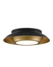 Currey 9999-0045 - Metaphor Black & Brass Flush Mount