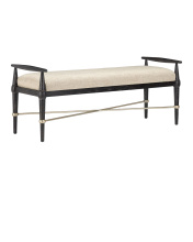 Currey 7000-0052 - Perrin Black Bench, Finn Natural